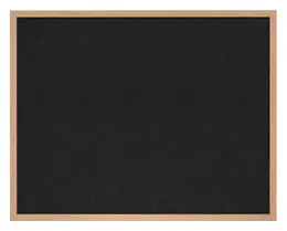 Rubber Bulletin Board with Wood Frame - 60" x 48" - WTR