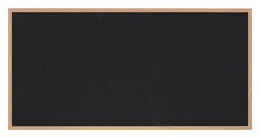 Rubber Bulletin Board with Wood Frame - 96" x 48" - WTR