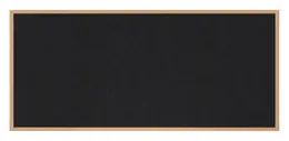 Rubber Bulletin Board with Wood Frame - 144" x 48" - WTR