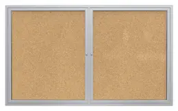 Enclosed Bulletin Board - 60" x 48" - PA2