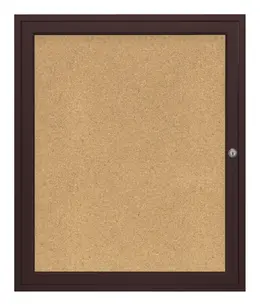 Enclosed Bulletin Board - 30" x 36" - PB1