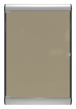 Enclosed Bulletin Board with Vinyl Surface - 28" x 42" - SILH