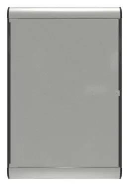 Enclosed Bulletin Board with Vinyl Surface - 28" x 42" - SILH