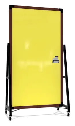 Double Sided Mobile Glass Whiteboard - Prest