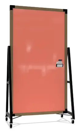 Double Sided Mobile Glass Whiteboard - Prest