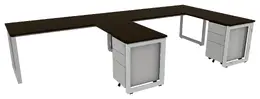 2 Person Desk with Drawers - Veloce