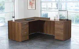 L Shaped Desk with Drawers - Napa