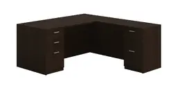 L Shaped Desk - Amber