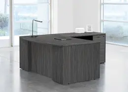 Bow Front L Shaped Desk - Napa