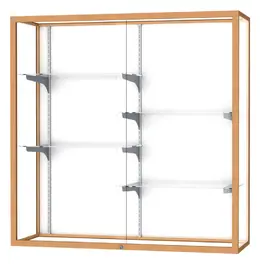 Wall Mounted Display Case with Aluminum Frame - 48" x 48"