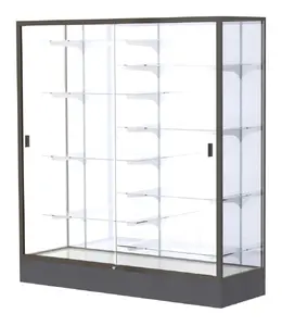 Glass Display Case with Aluminum Frame - 60" x 66" - Colossus