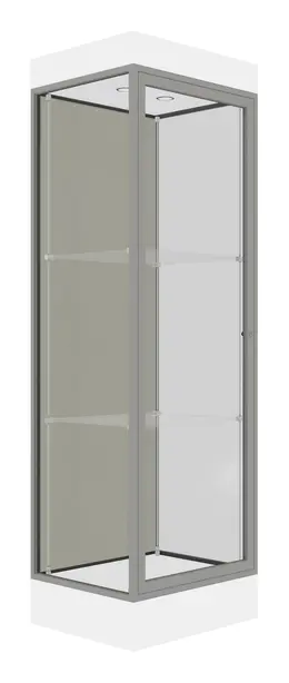 Tower Display Case with LED Lighting - 24" x 76" - Edge