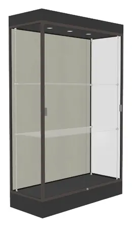 Trophy Display Case with LED Lighting - 48" x 76" - Edge