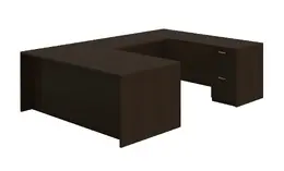 U Shaped Office Desk - Amber