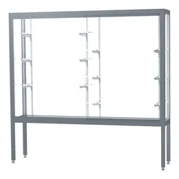 Display Case with Aluminum Legs - 72" x 66" - Challenger