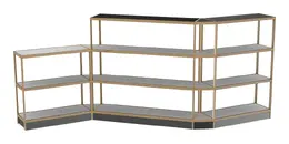 Open Back Shelving System -  194" x 72" - Control