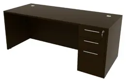 Rectangular Desk with Drawers - Potenza