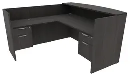 L Shaped Reception Desk with Drawers - HL