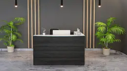 Modern L Shaped Reception Desk - Potenza