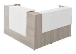 Modern L Shaped Reception Desk - Potenza LED