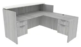 L Shaped Reception Desk - PL Laminate