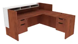 L Shaped Reception Desk - PL Laminate