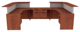 Reception Desk with Counter - PL Laminate