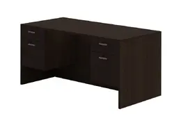 Rectangular Home Office Desk - Amber