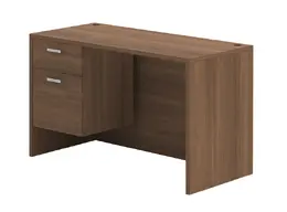 Single Pedestal Desk - Amber