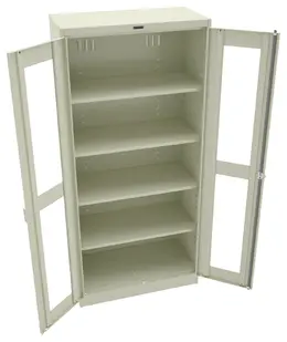 Storage Cabinet with See Through Doors - Deluxe