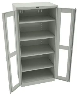 Storage Cabinet with See Through Doors - Deluxe