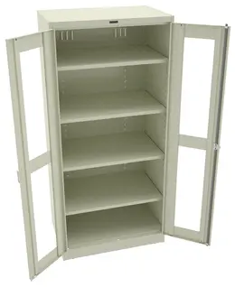 Storage Cabinet with See Through Doors - Deluxe