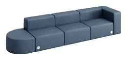 Modern Sectional Sofa with Power Outlets - Conversa