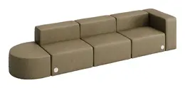 Modern Sectional Sofa with Power Outlets - Conversa