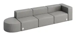 Modern Sectional Sofa with Power Outlets - Conversa