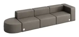 Modern Sectional Sofa with Power Outlets - Conversa