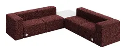 L Shaped Sectional Sofa with Power Outlets - Conversa