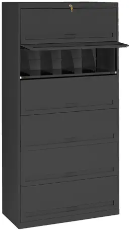 Lateral File Cabinet with Shelves - Standard