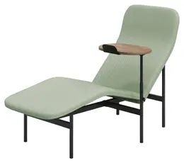 Chaise Lounge Chair with Side Table - Avalon