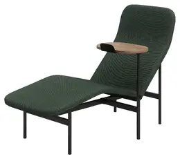 Chaise Lounge Chair with Side Table - Avalon