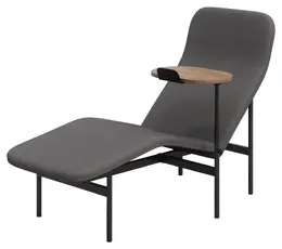 Chaise Lounge Chair with Side Table - Avalon