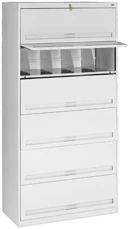 Lateral File Cabinet with Shelves - Standard