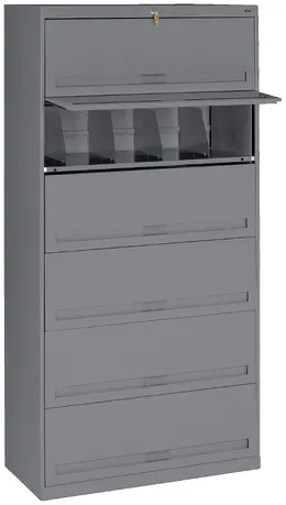 Lateral File Cabinet with Shelves - Standard