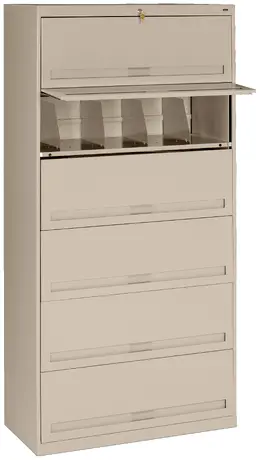 Lateral File Cabinet with Shelves - Standard