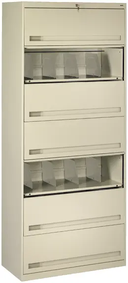 Lateral File Cabinet with Shelves - Standard