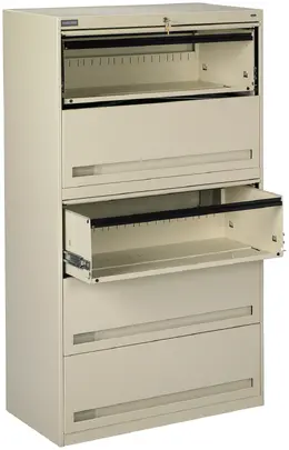 5 Drawer Lateral File Cabinet with Retractable Drawers