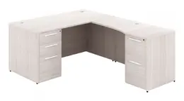 L Shaped Desk with Drawers - Potenza