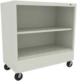 2 Shelf Bookcase on Wheels - Standard