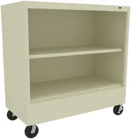 2 Shelf Bookcase on Wheels - Standard