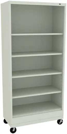 5 Shelf Bookcase on Wheels - Standard